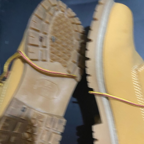 Yellow Lace-Up Boots - Picture 4 of 13